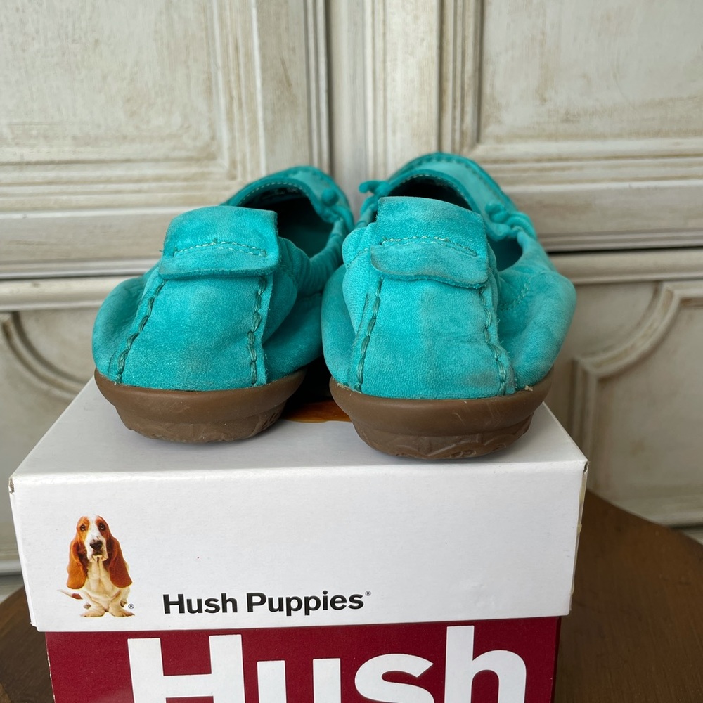 Hush Puppies Ceil Slip On_MT Aqua Nubuck
